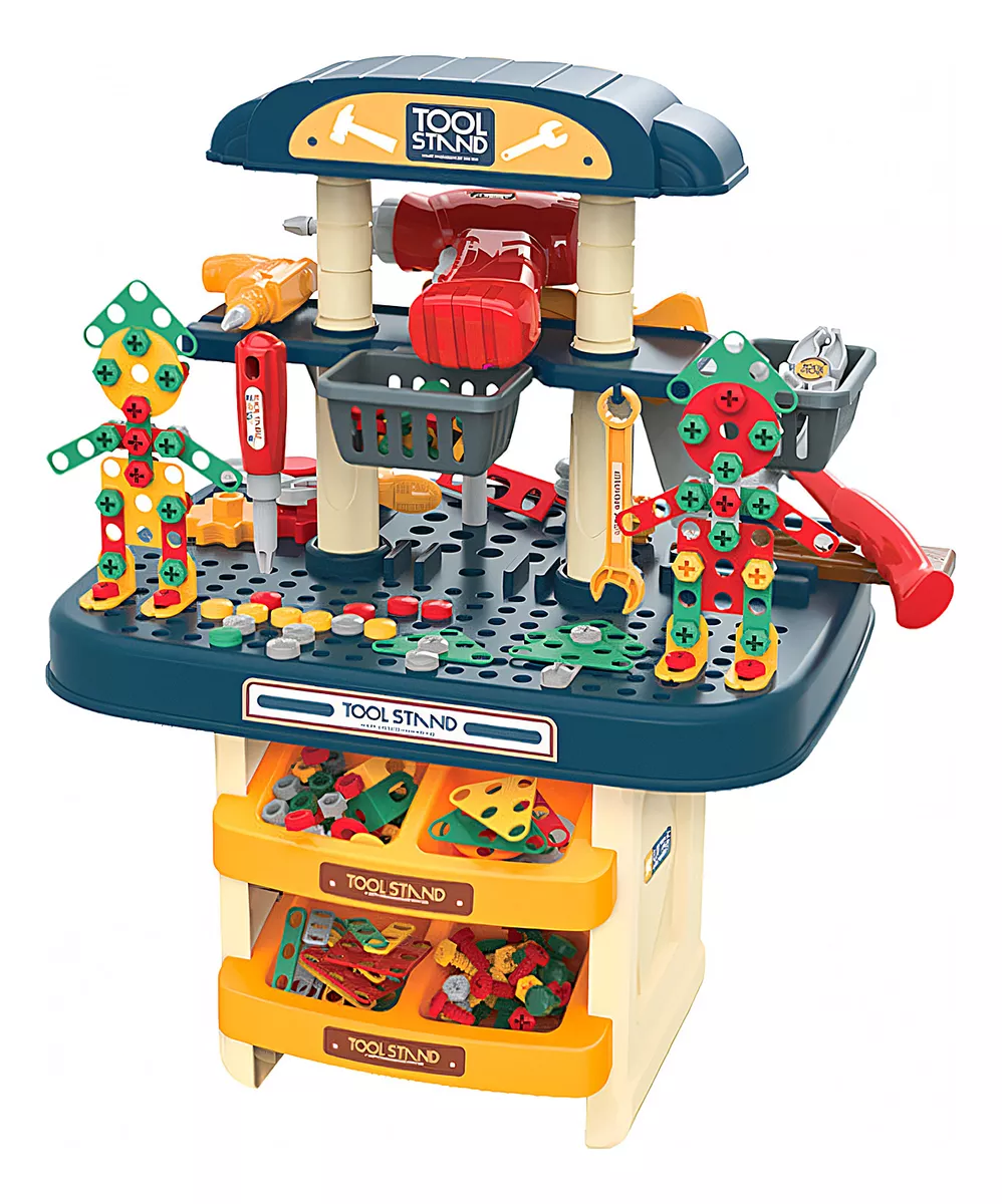 Juego De Banco De Herramientas Para Ni&ntilde;os 2 En 1-246 Piezas