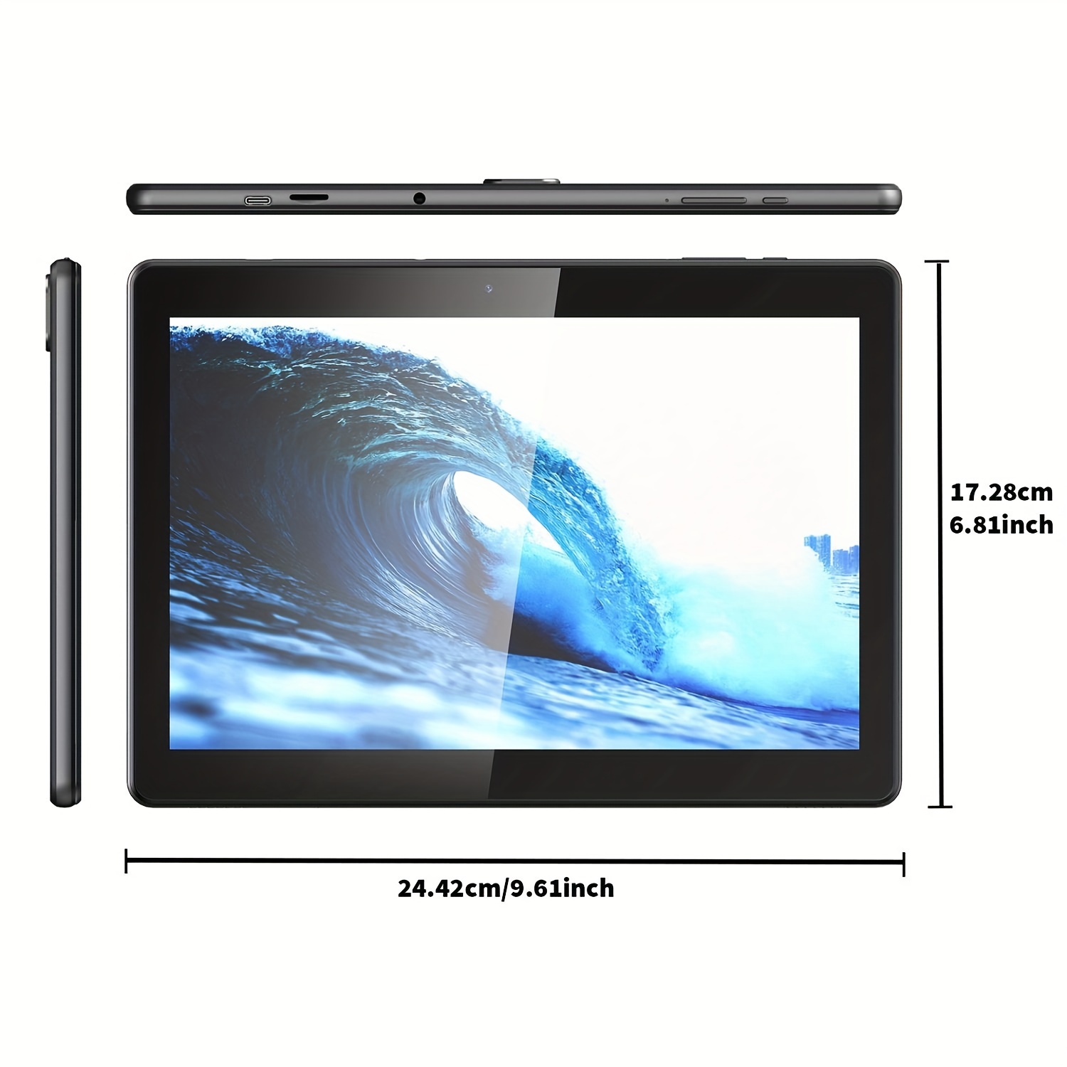 Tablet con Teclado, Tablet 2 en 1, 6GB+128GB, 1TB Expandible, Tablet Android 13, Tablet de 10 Pulgadas con Funda, Rat&oacute;n, Stylus, Bater&iacute;a 8000mAh, WiFi 2.4G/5G, GPS, Tablet PC Certificado