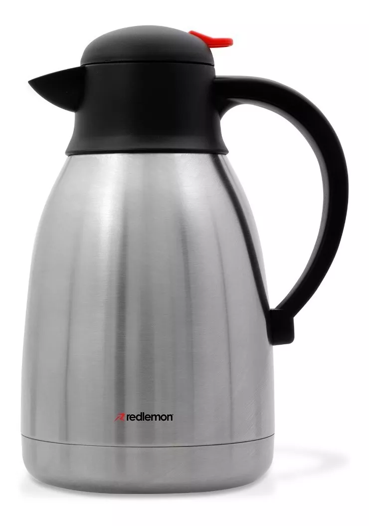 Redlemon Cafetera T&eacute;rmica 1.5 L, Tetera de Acero Inoxidable con Tapa Herm&eacute;tica para T&eacute; y Agua, Mantiene Tus Bebidas Calientes Hasta por 12 horas, Ideal para Negocios y Restaurante, Hervidor de Agua