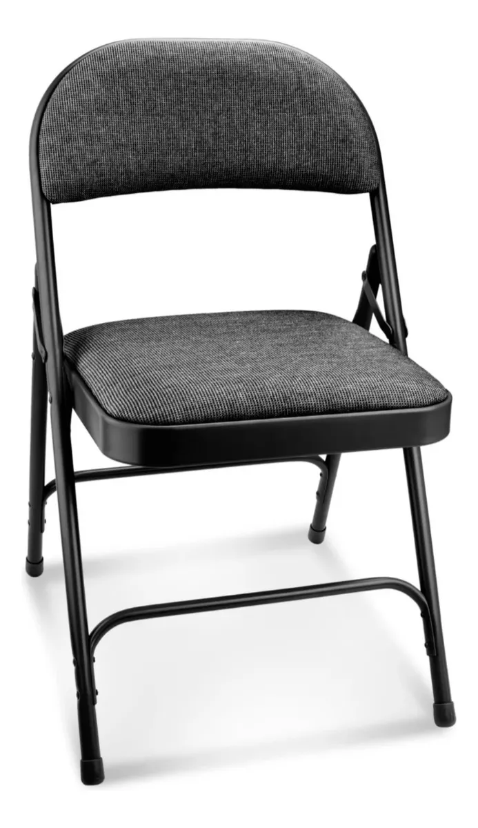 paquete 10 Silla Plegable Acojinada Metalica Uso Rudo Acolchnad