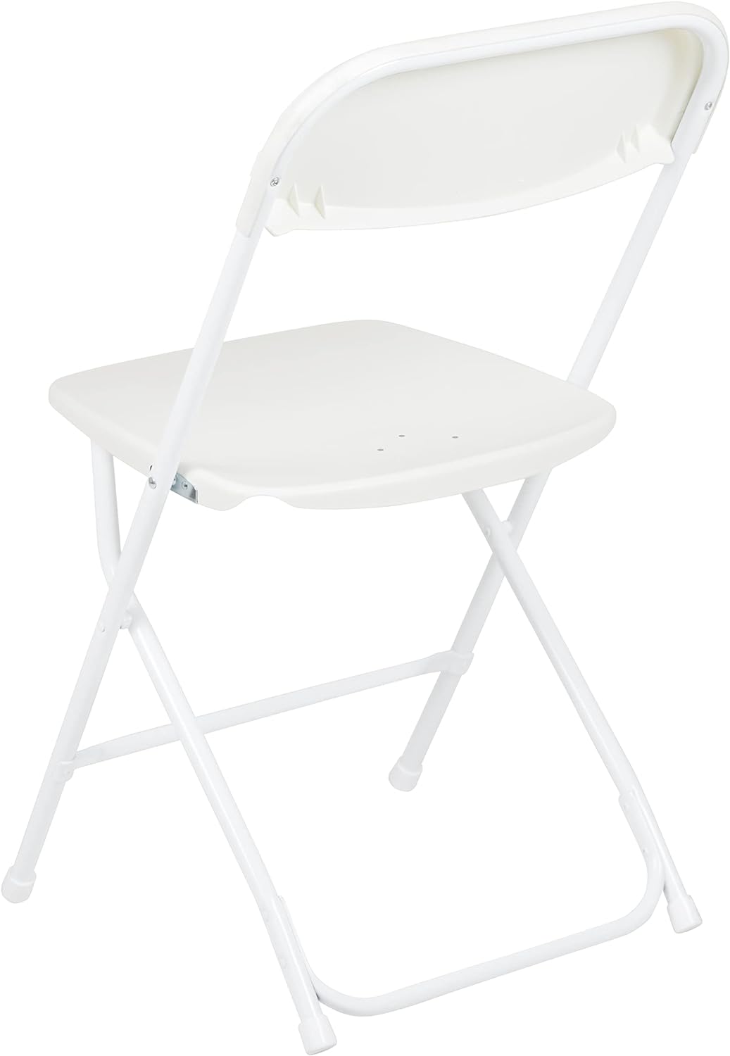 EMMA + OLIVER Juego de 10 sillas plegables de plástico-Silla plegable liviana y apilable con capacidad de peso de 650 LB en color blanco