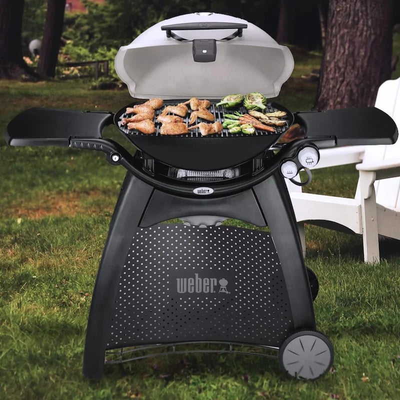 Weber Q 3200 Propane Gas Grill-Titanium-57060001