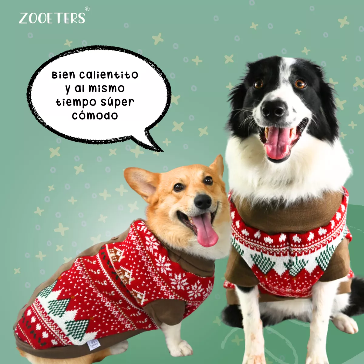 Sueter Navideño Perro Gato Razas Pequeñas Chico Zooeters