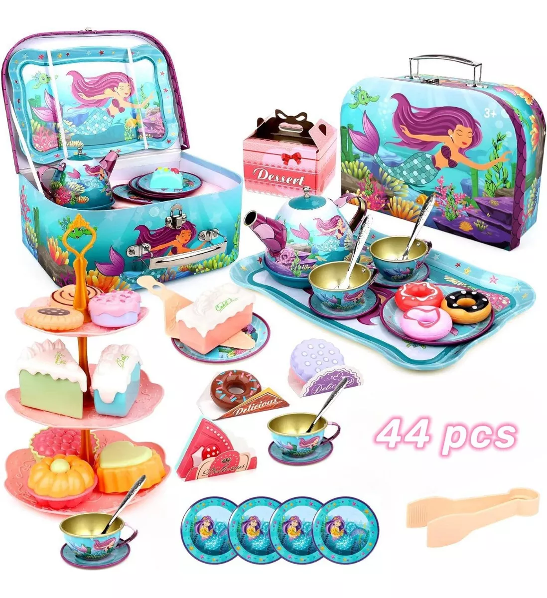 Juguete De Cocina Juego De Té Para Niños Tazas Con Postre