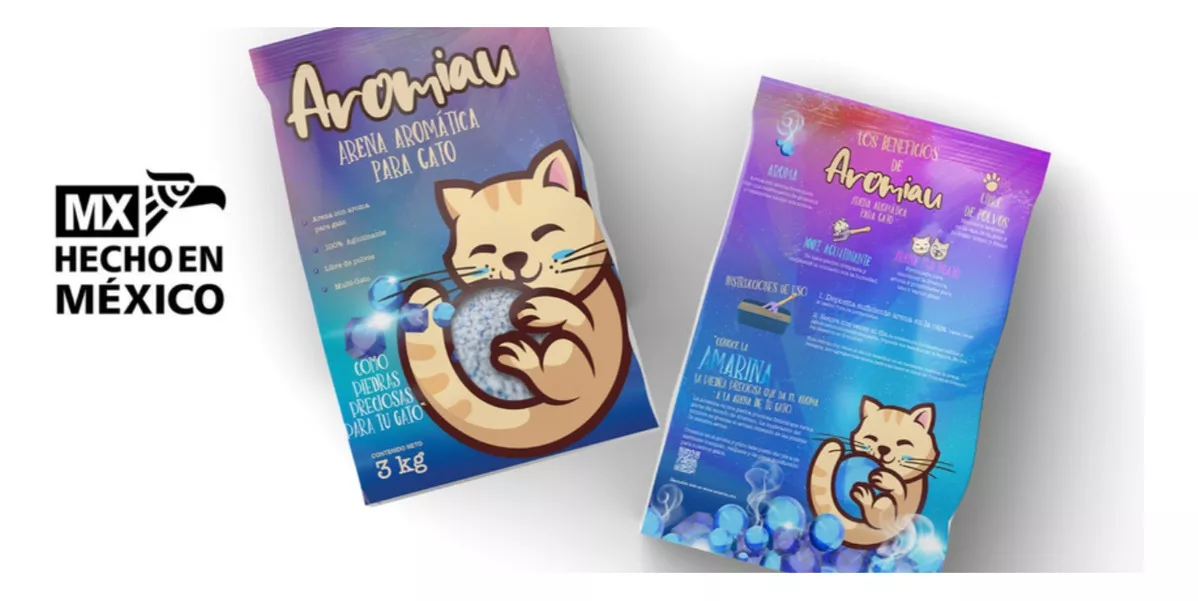 Aromiau 5 unidades 3kg arena fresca arena para gato con aroma