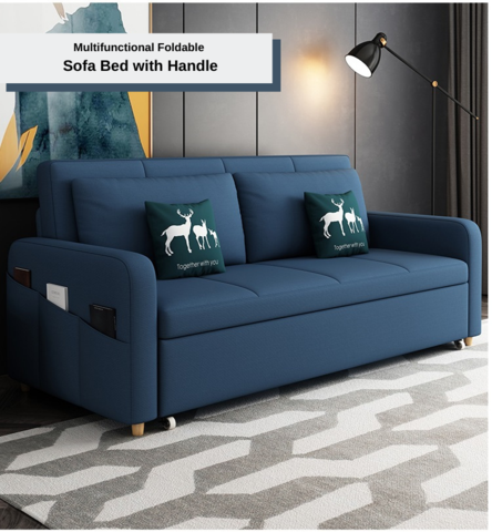 Sofá cama plegable multifuncional con asa