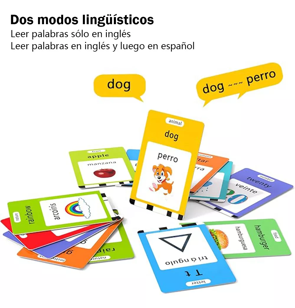 Juguetes Aprendizaje Tarjetas Lectura Español 224 Palabras