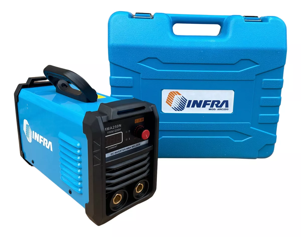 Soldadora Inversora 110/220v De 250 Amperes-Azul