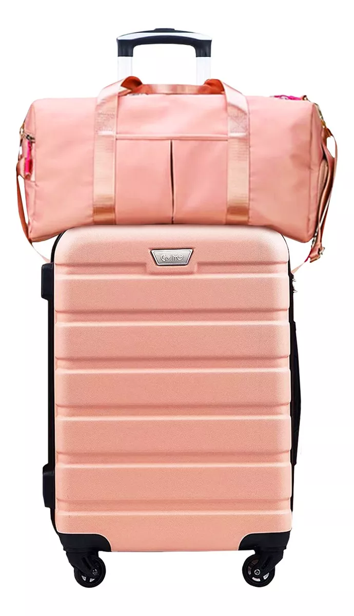 Maleta De Viaje 20in Mano 4 Ruedas 360° Con Bolsa De Viaje