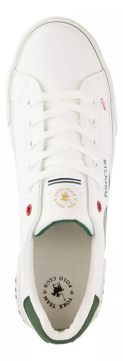 Tenis Casual Polo Club Para Hombre Cómodos Blanco
