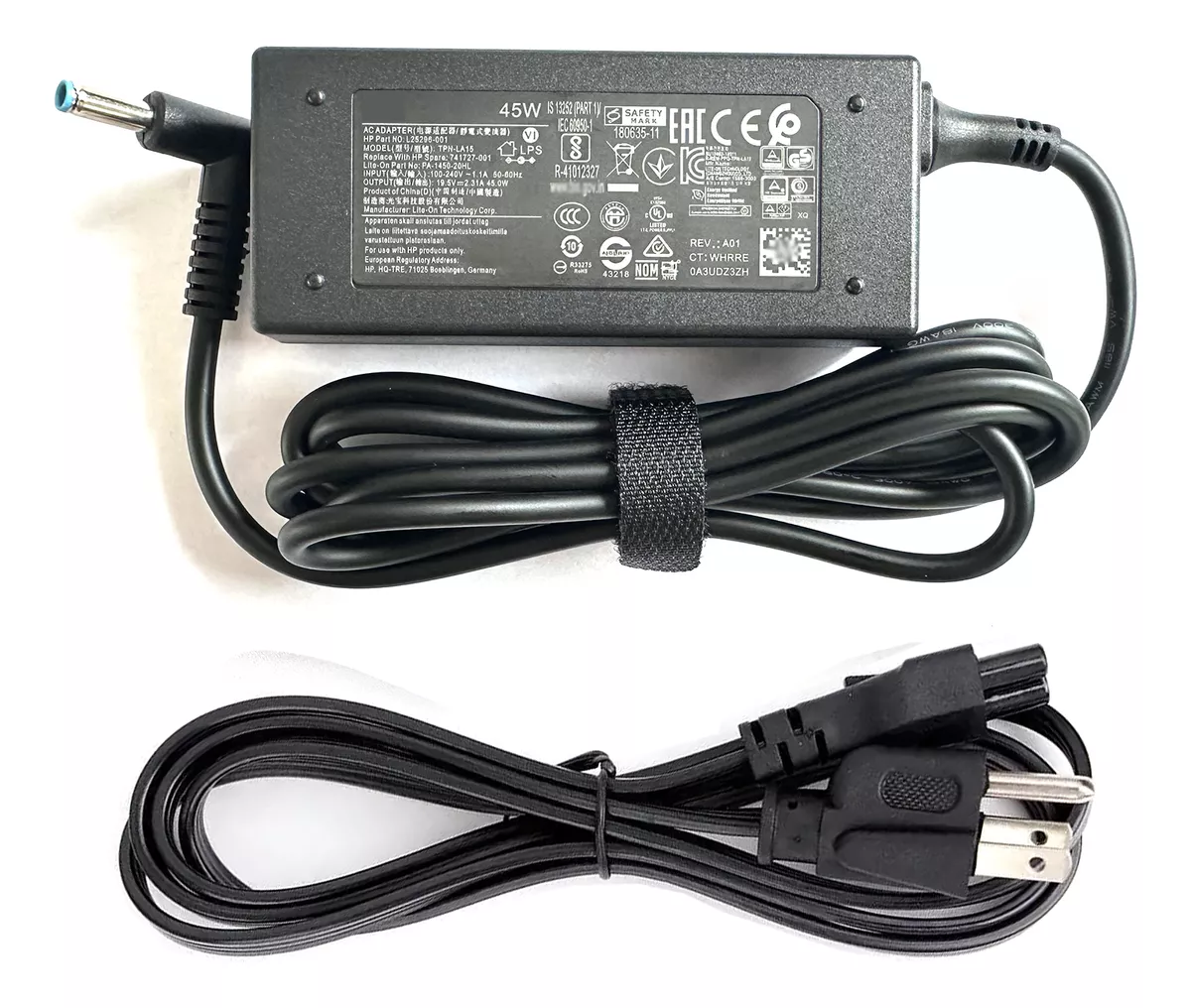 Cargador Para Hp 19.5v 2.31a 45w Punta Azul 4.5*3.0 Tpn-ca14