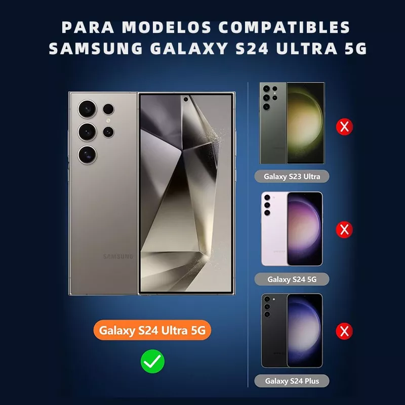2 Micas Cristal Templado 9h Para Samsung Galaxy S24 Ultra
