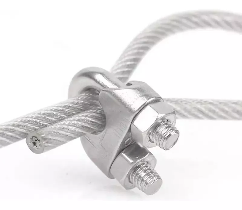 10pcs Nudo Para Cable De 1/4 Acero Inox,abrazaderas De Cable
