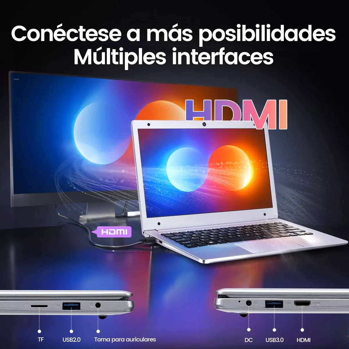 Laptop 8gb Ram+256gb Ssd Intel Celeron N4020 Windows 11 Pro