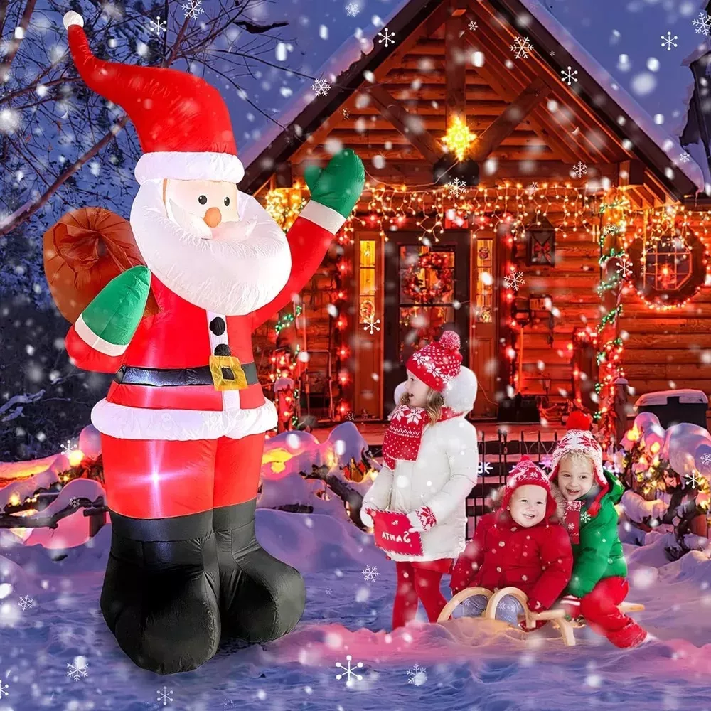 Regalos Navideños Santa Claus Inflable Navidad Muñeca 1.8m