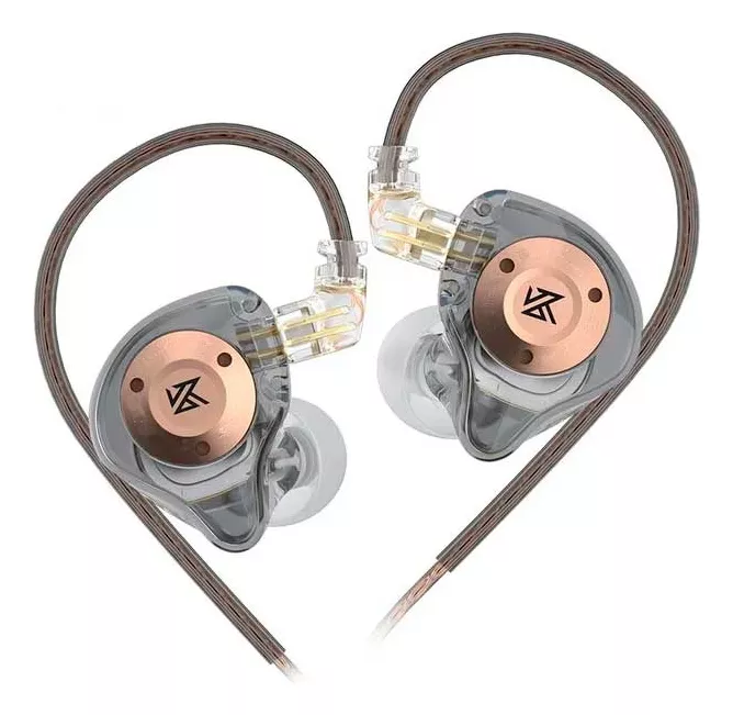 Auriculares Kz Edx Pro X negros con micrófono