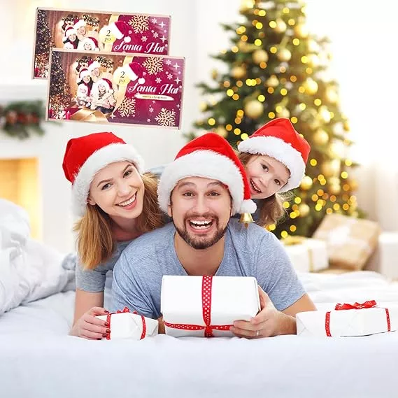 Sombrero Navidad Sombrero Navidad Para Adulto Con Luces 2pcs