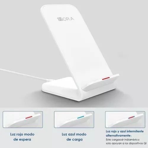 Cargador inal&aacute;mbrico 15W, Soporte del Celular, para iPhone 11/12/13/14/15, para Samsung y otros dispositivos que soportan carga inal&aacute;mbraca, 1Hora