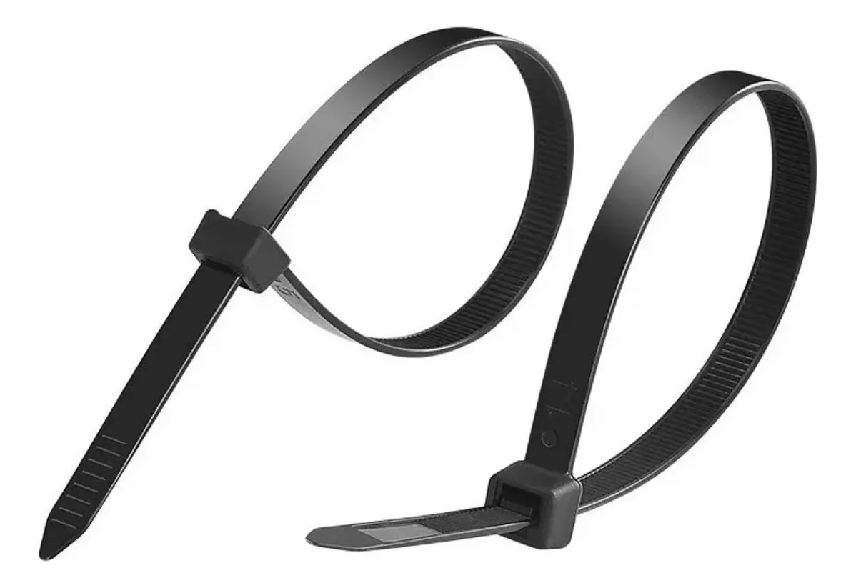 Cincho Plástico 30cm Largo 3.6mm Ancho Nylon Bridas 500pcs Negro