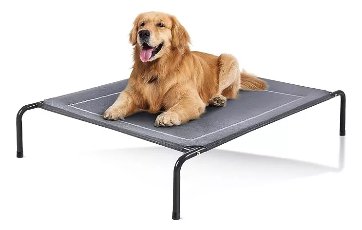 Cama Para Perro y Gato 120*90*20 Cm Xinmall Extra Grande Con Malla Transpirable Y Lavable Cama Elevada Al Aire Libre Portatil Camping X998023