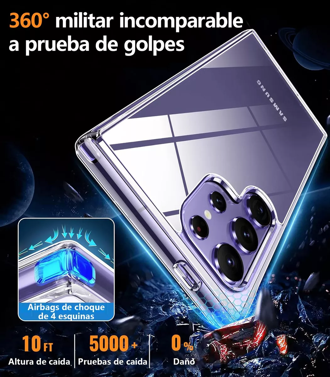 kit Funda Transparente Para Serie Samsung Galaxy S +micas Hd
