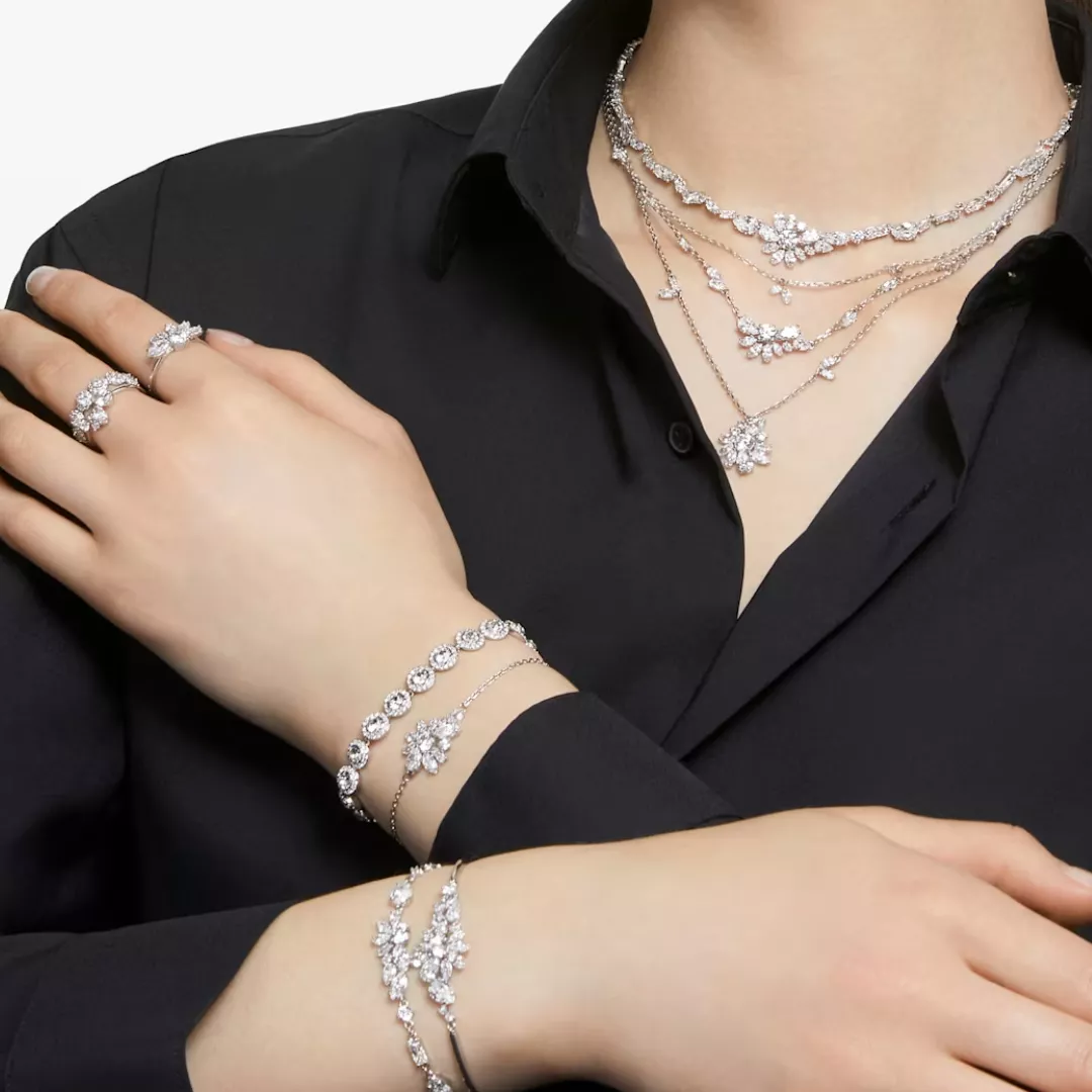 Pulsera Cristal Swarovski Tenis Angelic Halo + kit Regalo