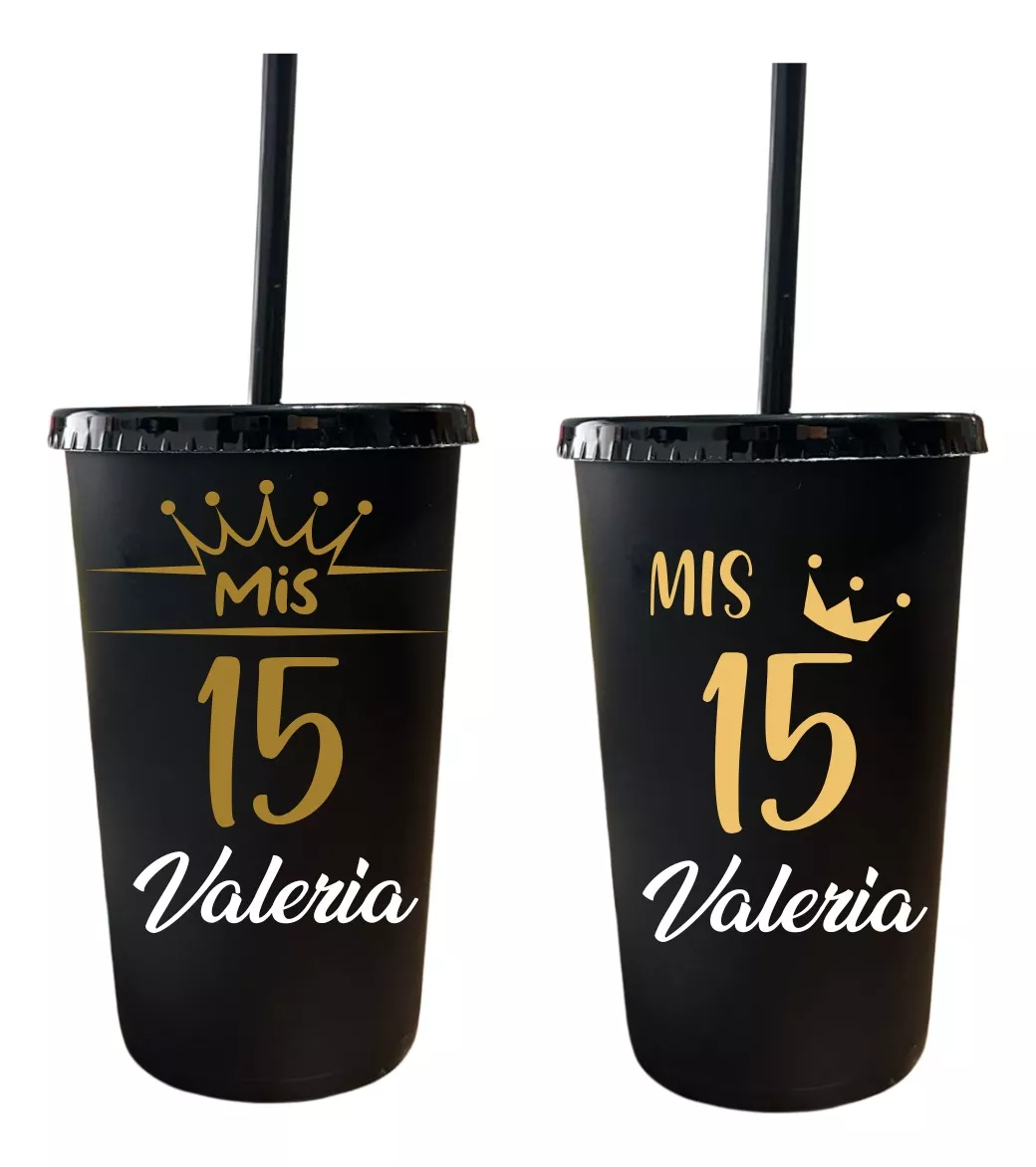 100 Vasos Personalizaos, Reutilizables Xv Años