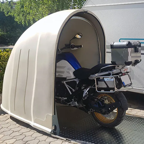 Motorcycle storge shed
