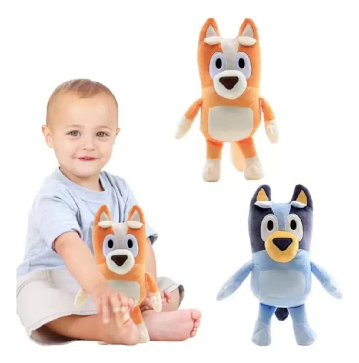 Mu&ntilde;ecas Infantiles Bluey y Bingo 2 Pies 2024 color Fix
