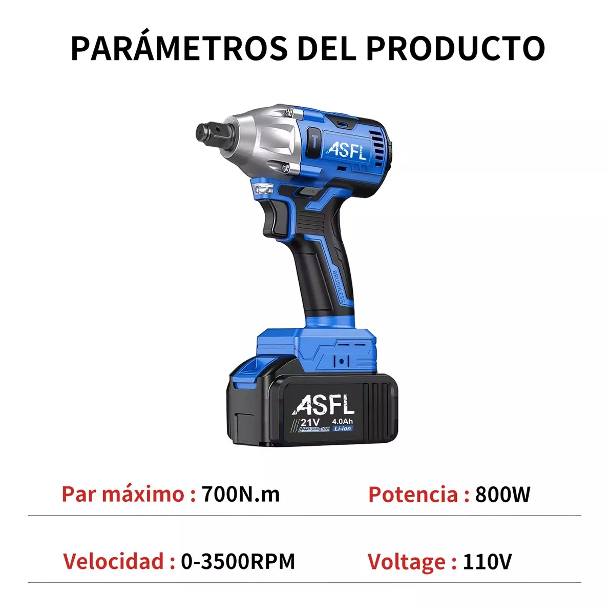Llave De Impacto Inalambrico Electrica Pistola Taladro kit