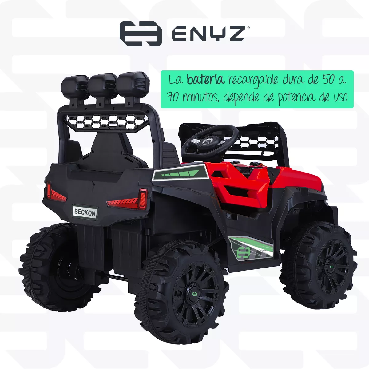Montable Eléctrico Camioneta Razer Jeep Con Control Remoto Asientos De Piel Bluetooth Bocinas Edades Infantil 2 A 5 Años Enyz