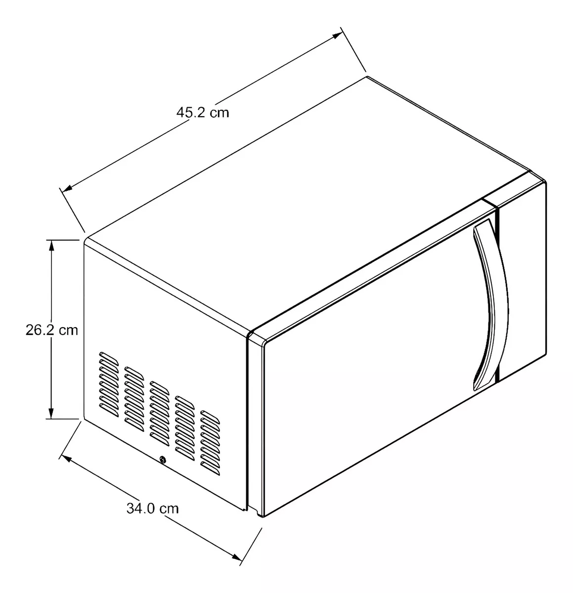 Microondas Acros AM1807 negro 0.7 ft³ 120V