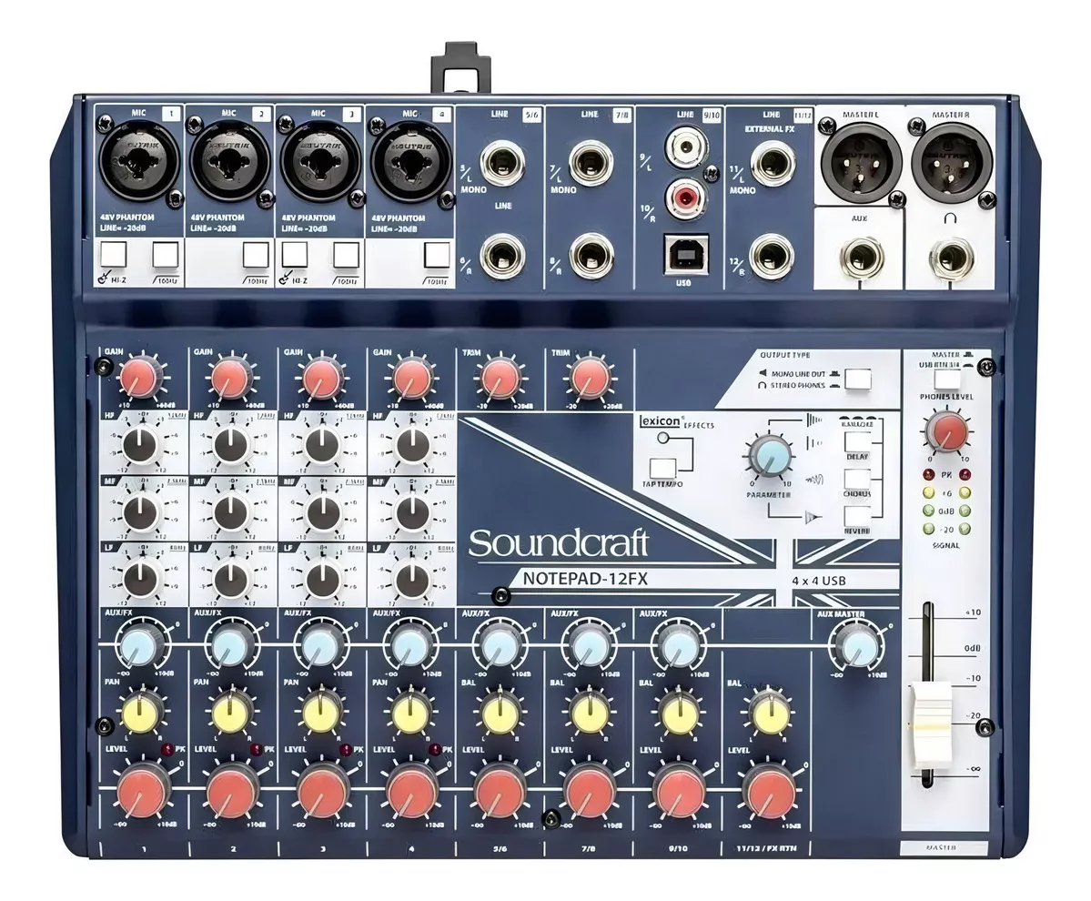 Consola Soundcraft Notepad-12FX de mezcla 127/220V