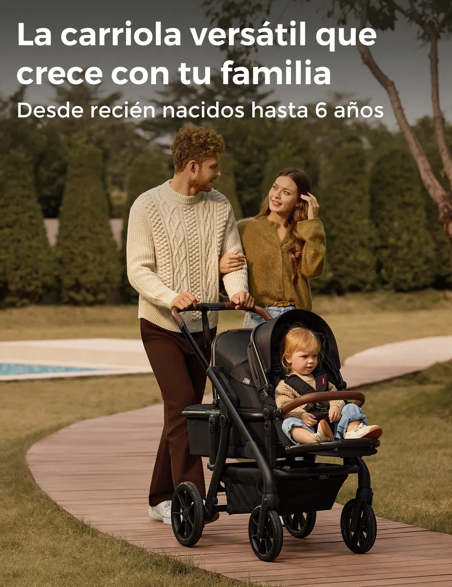 Momcozy Changego Carriola De Bebé Multifuncional Negro