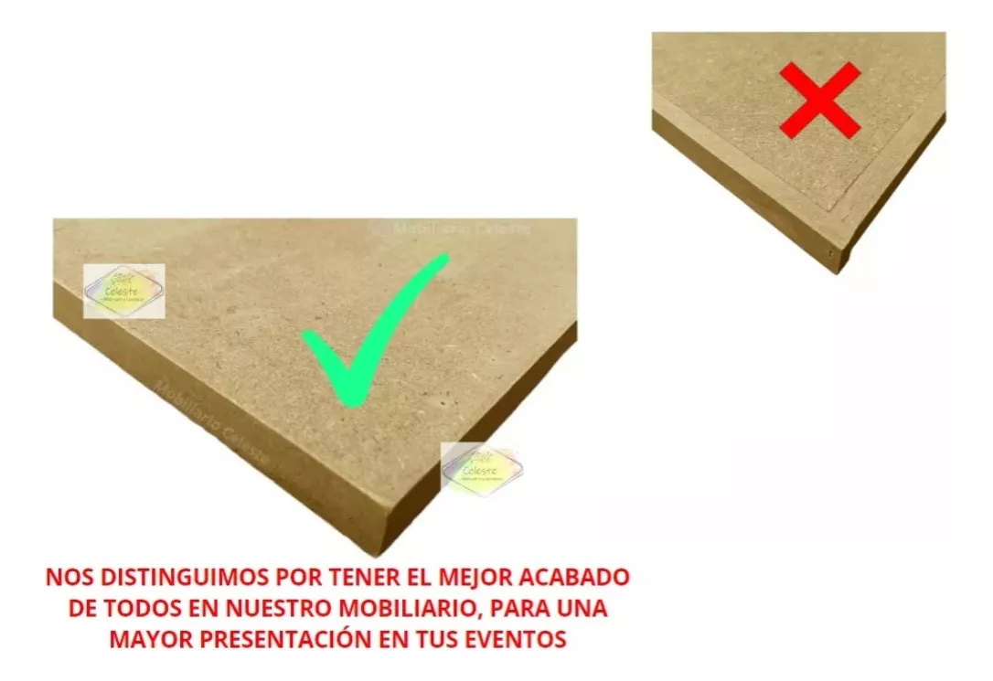 kit 3 Mesas Abatibles Candy Bar Mdf
