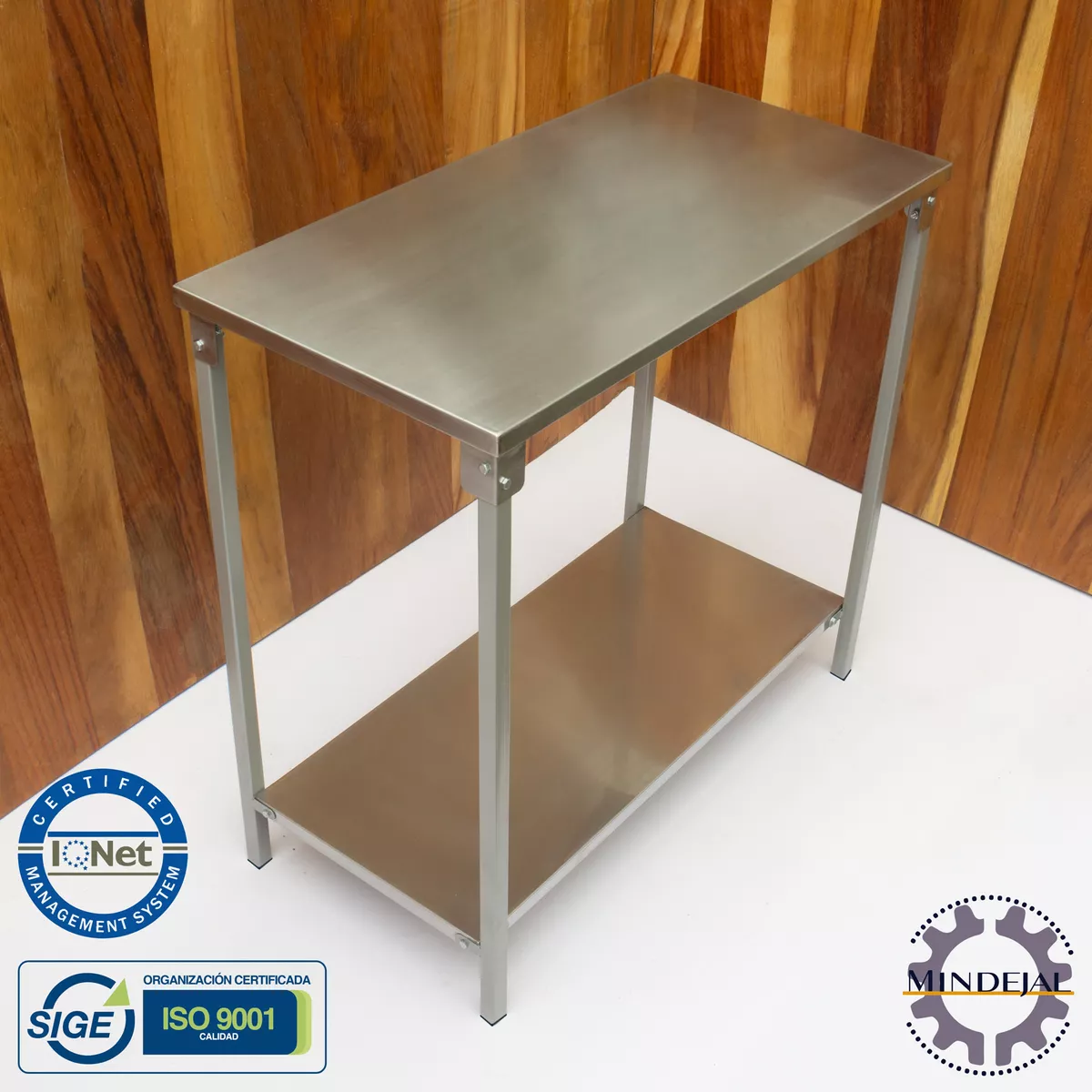 Mesa De Trabajo De Acero Inoxidable 95x48x90 Cm Envío Gratis