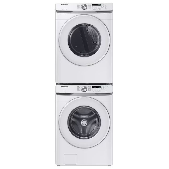Lavadora de carga frontal apilable de alta eficiencia Samsung de 4.5 pies cúbicos (blanca) ENERGY STAR