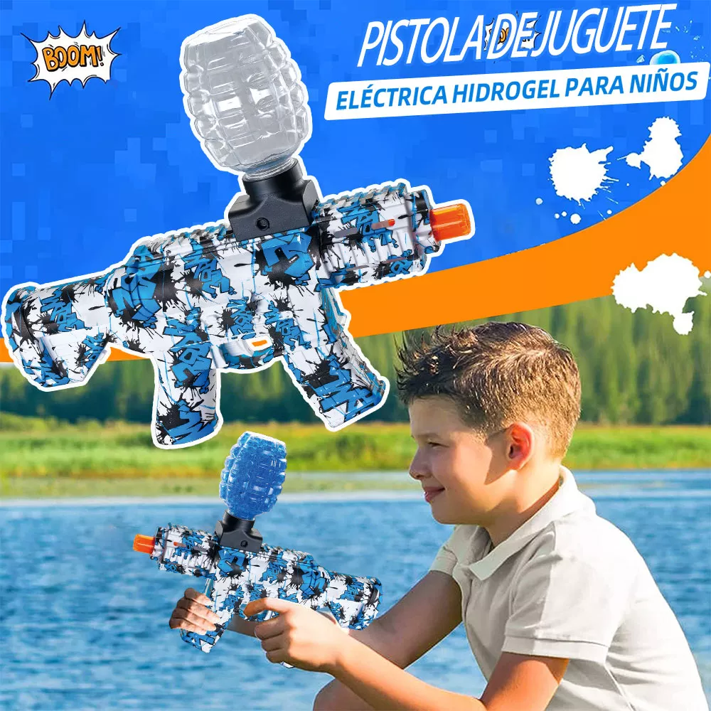 Pistola Eléctrica De Juguete Para Niños Hidrogel Dardos M416