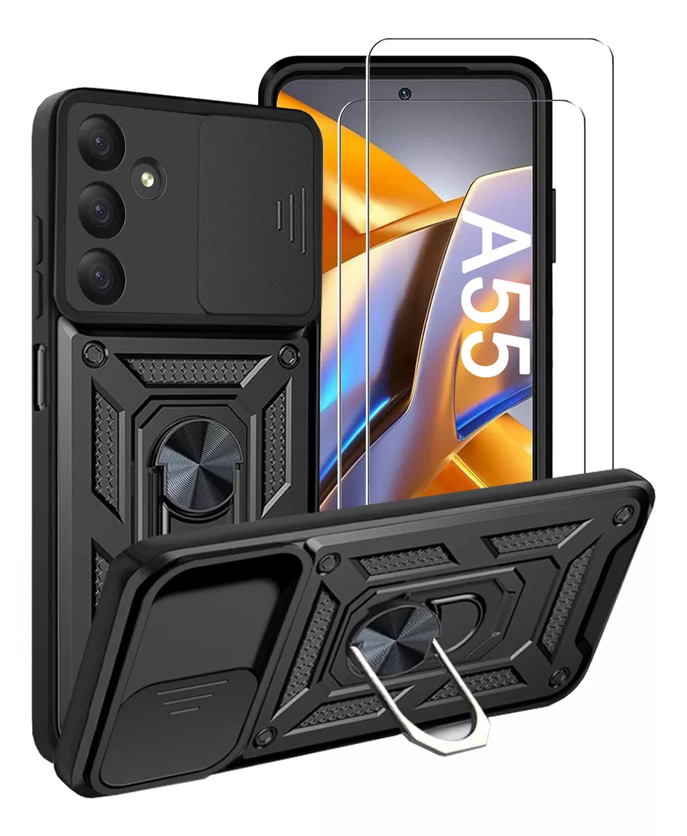 Funda Para Samsung Galaxy A55 5g Con Uso Rudo Carcasa+2micas