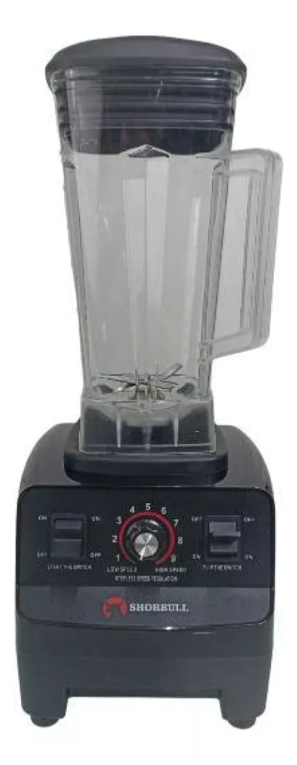 Licuadora Profesional Blender 4500w Rudo Frappe 2l Shorbull color Negro