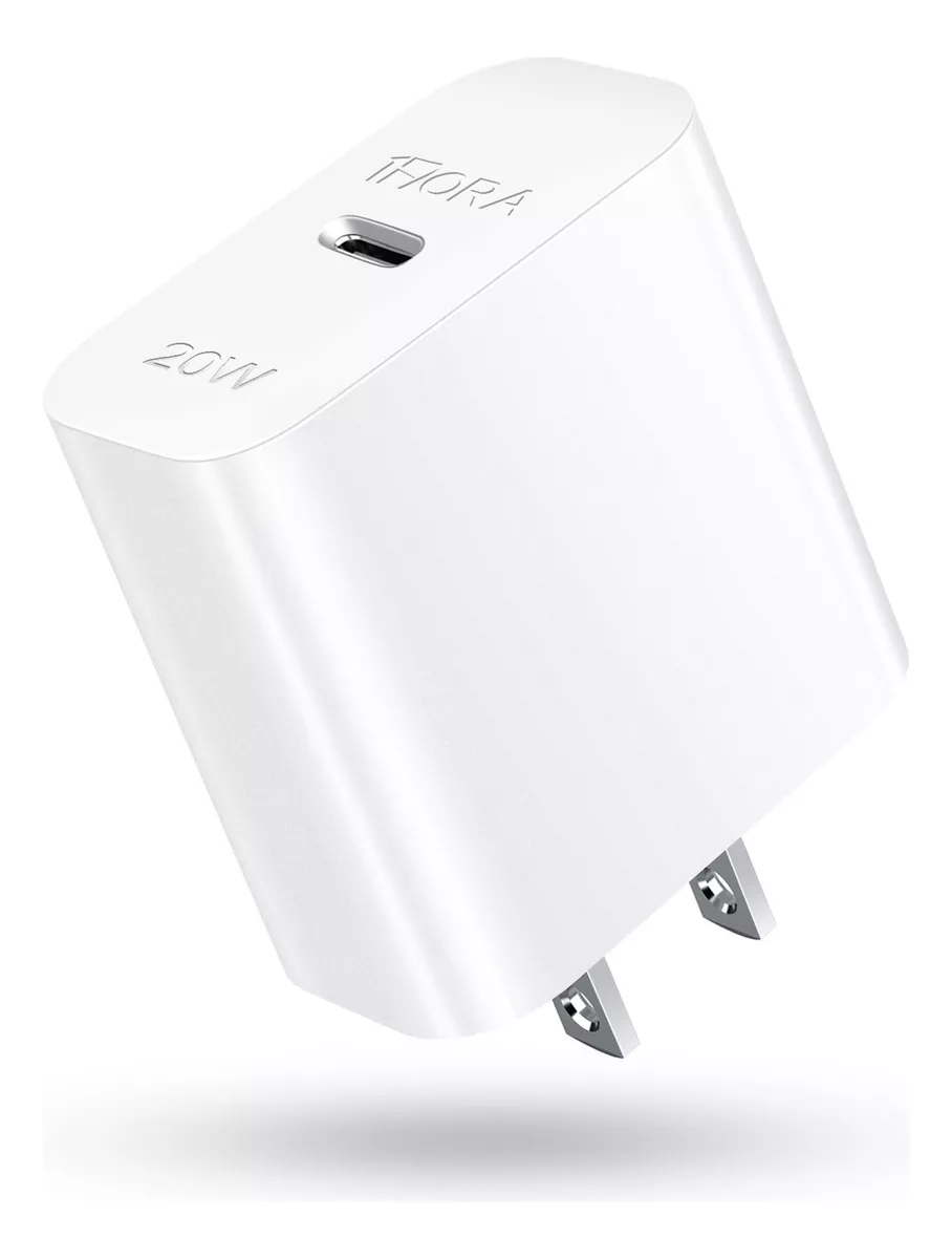 Cargador Tipo C Adaptador Carga Rapida 20w Pd compatible con iPhone X Xr 11 12 13 14 Samsung Huawei 1Hora Gar152