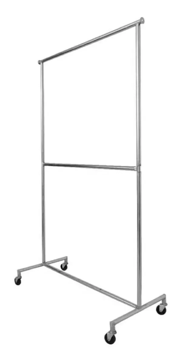Rack Ropa Doble Nivel Viajero Desarmable Organizador 1.00