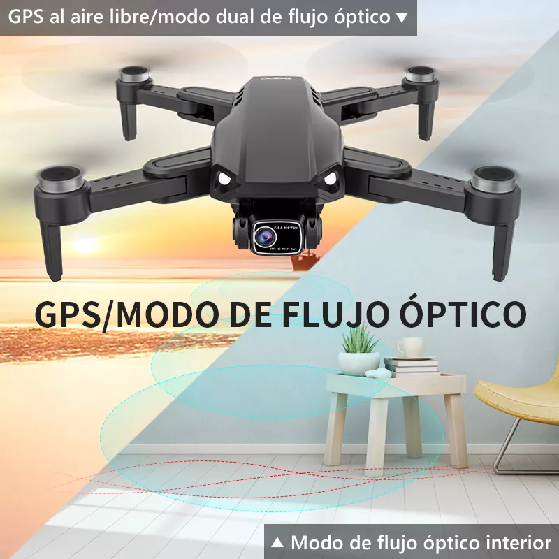 Mini Drone Con Cámara L900 Gps Fpv Profesional Control 4k Hd