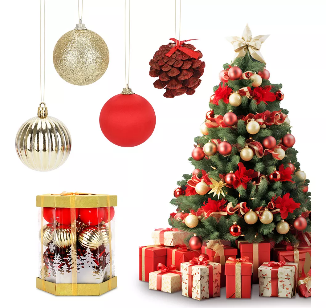 28pcs Adornos Esferas Navidad 6 Cm Decoraci&oacute;n &Aacute;rbol Navidad