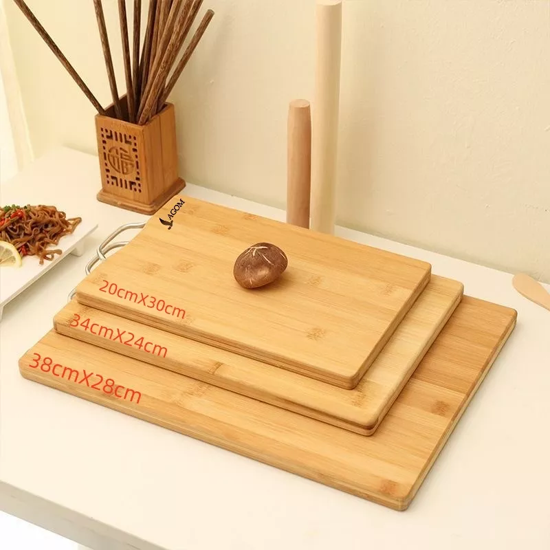 Lagom Paquete 3pz Tabla De Bambú Madera Para Picar Alimentos Asa 38x28 34x24 30x20 Fácil Limpieza E Higiene Cómodo Diseño De Suspensión Duradera Y Resistente