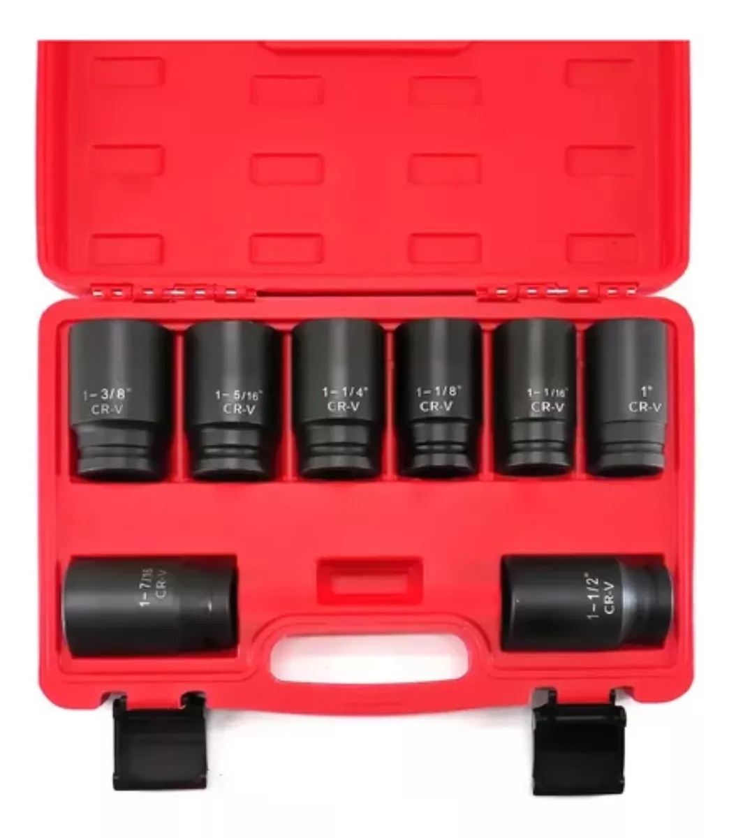 Juego Dados De Impacto Industrial De 3/4 Pulgadas 8pc