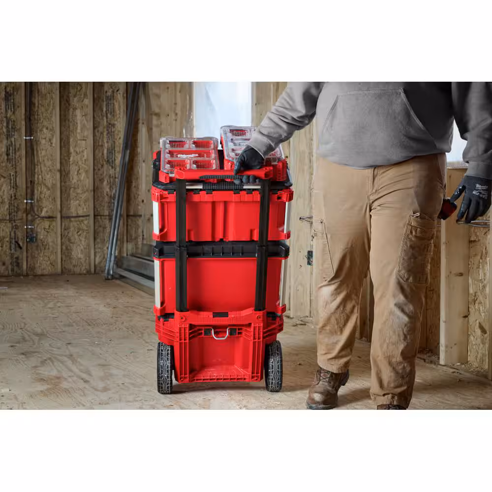 Milwaukee PACKOUT 22 in. Rolling Modular Tool Box Low Profile Handle 48-22-8427