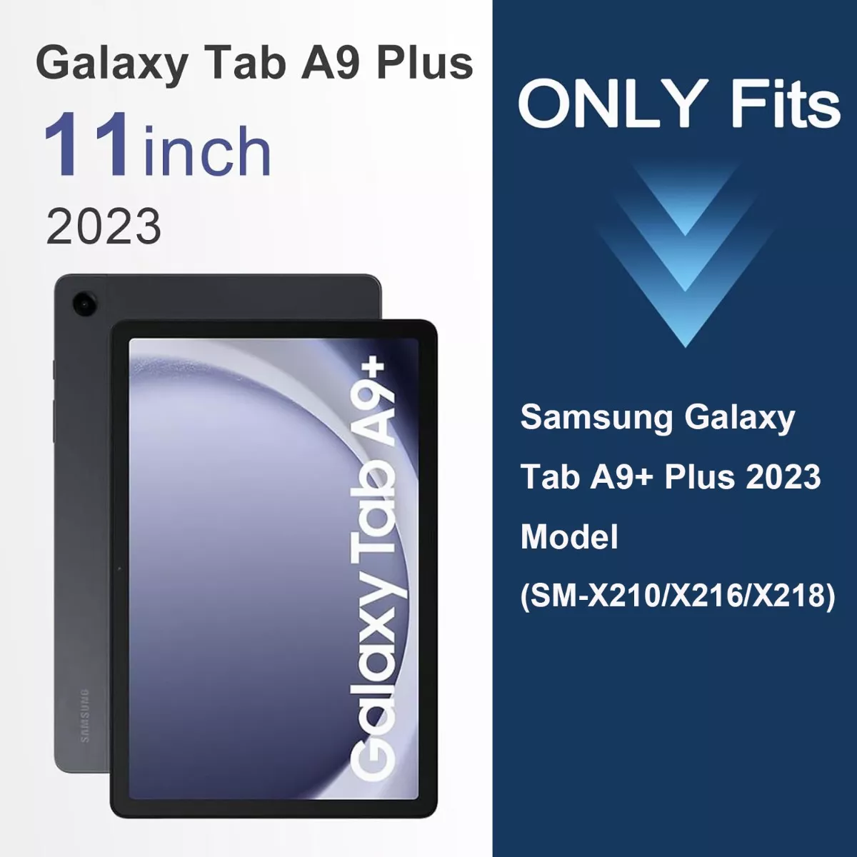 Funda+teclado Iluminado+mouse+lápiz Para Galaxy Tab A9+ Plus