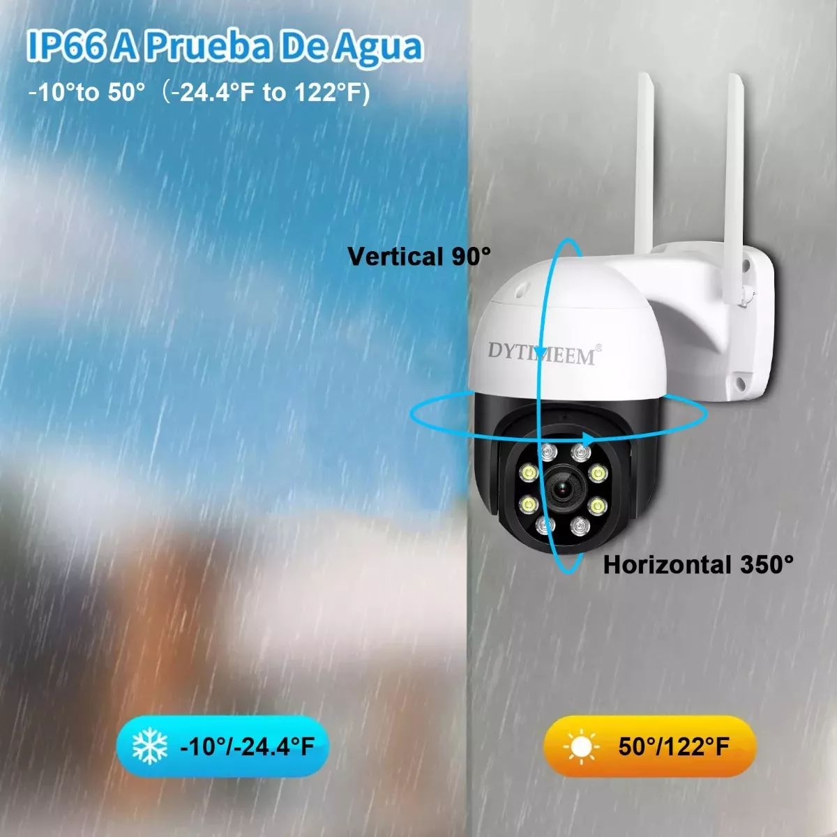 Dytimeem kit Vigilancia 4 Cámaras Ptz 1080p Y Nvr