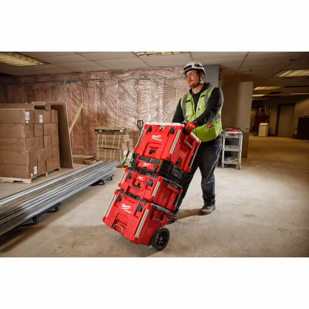 Milwaukee PACKOUT 22 in. Rolling Modular Tool Box Low Profile Handle 48-22-8427